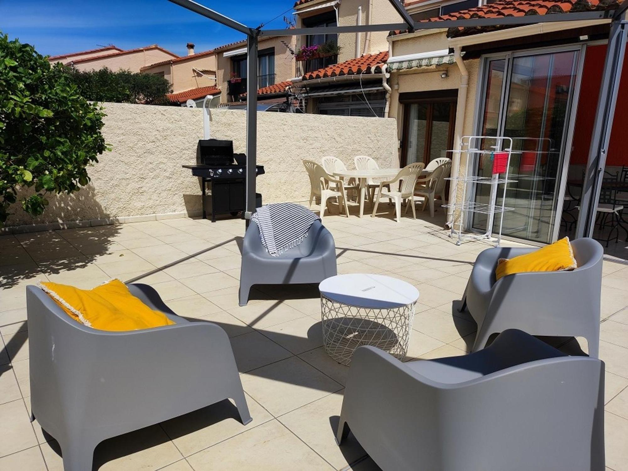Pavillon 6 Pers A Argeles-Sur-Mer: Piscine, Clim, Parking, Wifi, Proche Plage - Fr-1-776-5 Dış mekan fotoğraf